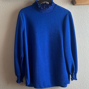 Elegant Blue Women's Top